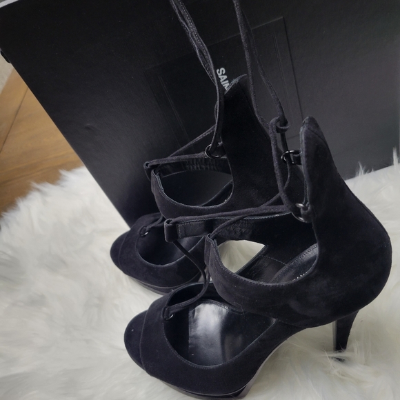 Saint Laurent lace up platform shoe - Picture 5 of 8